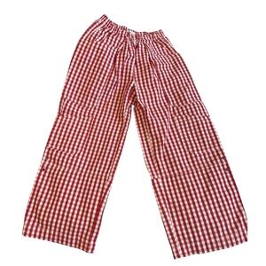 BDG Women’s Red and White Gingham Pants